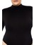 Plus Size Dikişsiz Yüksek Yaka Bodysuit 3