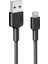 Cb-Bal7-Bk Naylon Örgülü Usb-A Lıghtnıng Kablosu 0.9mt 1