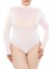 Plus Size Dikişsiz Yüksek Yaka Bodysuit 1