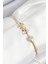 Pirinç Zirkon Taşlı Yıldız Model Gold Renk Kadın Bileklik - PRT3500EB08827 1