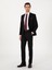 Erkek Siyah Slim Fit %100 Yün Mono Yaka Takım Elbise 50310092-VR046 4