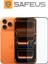 iPhone 17 Pro 9h+ Tam Kaplayan Toz Filtreli Parmak Izi Bırakmayan Safir Ekran Koruyucu Cam 1