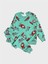 Kız Çocuk Pamuklu Yeşil Labubu Desenli Uzun Kollu Mevsimlik Pijama Takımı 1