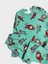 Kız Çocuk Pamuklu Yeşil Labubu Desenli Uzun Kollu Mevsimlik Pijama Takımı 3