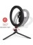 LED Ring Light Vlog/canlı Yayın Halka Işık – Tripodlu, Telefon Tutuculu, 3 Renk Modu, USB Kontrollü Masaüstü Set 4