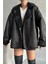 Dokulu Süet Içi Kürk Oversize Zr Mont 6