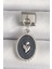 316L Çelik Gümüş Renk Çiçek Işlemeli Siyah Portre Model Nomination Charm - PRT3500EB04626 1