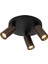 Siyah Kahve Üçlü Metal Spot Avize GU10 LED Hareketli Başlık Modern Tavan Işığı 1