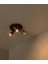 Siyah Kahve Üçlü Metal Spot Avize GU10 LED Hareketli Başlık Modern Tavan Işığı 2