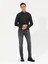 Erkek Siyah Slim Fit Uzun Kollu Gömlek 50250841-VR046 1