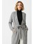 Gri Kadın Kuşaklı Uzun Hırka 6800 1