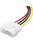 4 Pin Ide Molex Erkek Power To Sata 15 Pin Dişi Power Çevirici Kablo 30 cm 3