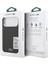 iPhone 17 Pro Max Kılıf Lacoste Lisanslı M-Safe Şarjlı Pu Pike Desenli Standlı Metal Logolu Siyah 8