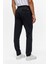 Lacivert Slim Armürlü Jogger Pantolon 5