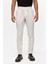 Beyaz Slim Armürlü Jogger Pantolon 2