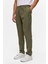 Koyu Haki Slim Armürlü Jogger Pantolon 3