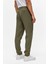 Koyu Haki Slim Armürlü Jogger Pantolon 5