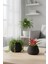 2’li Modern Saksı Seti, Dekoratif Saksı, Minimalist Saksı, Sarı, 12CM 3