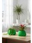 2’li Modern Saksı Seti, Dekoratif Saksı, Minimalist Saksı, Siyah, 12CM 4