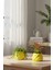 2’li Modern Saksı Seti, Dekoratif Saksı, Minimalist Saksı, Yeşil, 12CM 2