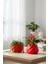 2’li Modern Saksı Seti, Dekoratif Saksı, Minimalist Saksı, Yeşil, 12CM 7