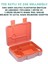 Bento 1300ML Lunchbox Yeni Koleksiyon Tek Katlı 4 Bölmeli Abs Plastik Çocuk Sefer Tası Yemek Kutusu 4