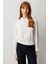 Kadın Sırtı Dantelli Yırtmaç Detaylı Bluz 3025 Ekru 1