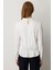 Kadın Sırtı Dantelli Yırtmaç Detaylı Bluz 3025 Ekru 4