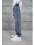 Lacivert MB Baggy Kalıp Taşlamalı Jean 4