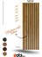 Mdf Tabanlı Duvar Paneli 24X240 cm – Akustik Çıtalı Panel | 8 mm Kalınlık 1