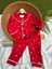 Yıldız Baskılı Pijama Takımı Kırmızı 1