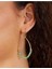 Oval Facet Bead Drop Green 3