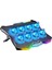 RC16 Octal 8 Fanlı Rgb Işıklı 14 - 17.3 Inç 10 Rgb Modlu Notebook Soğutucu Stand Laptop Soğutucu 1