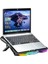 RC16 Octal 8 Fanlı Rgb Işıklı 14 - 17.3 Inç 10 Rgb Modlu Notebook Soğutucu Stand Laptop Soğutucu 5