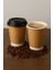 8 Oz Double Wall Kraft Görünüm Karton Bardak + Siyah Kapaklı 25'li 4