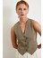 Astarlı Kuplu Yelek Haki 3