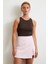 Yırtmaçlı Şort Etek Pembe 4