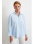 Paralel Çizgili Gömlek Mavi 3