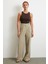 Keten Palazzo Pantolon Gri 1