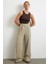 Keten Palazzo Pantolon Gri 2