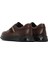 Erkek Kahverengi Bağcıklı Deri Casual Sneaker 25WFD677214 5