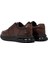 Erkek Kahverengi Bağcıklı Deri Casual Sneaker 25WFD677818 5