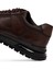 Erkek Kahverengi Bağcıklı Deri Casual Sneaker 25WFD677818 9