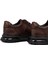Erkek Kahverengi Bağcıklı Deri Casual Sneaker 25WFD677818 10