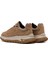 Erkek Bej Bağcıklı Kalın Tabanlı Nubuk Deri Casual Sneaker 25WFD6605V3 5