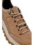 Erkek Bej Bağcıklı Kalın Tabanlı Nubuk Deri Casual Sneaker 25WFD6605V3 9