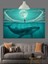 Ay Işığında Dev Balina Dekoratif Kanvas - Mdf Ahşap Tablo 3