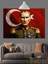 Askeri Üniformalı Atatürk Portresi Dekoratif Kanvas - Mdf Ahşap Tablo 3