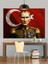 Askeri Üniformalı Atatürk Portresi Dekoratif Kanvas - Mdf Ahşap Tablo 4