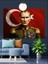 Askeri Üniformalı Atatürk Portresi Dekoratif Kanvas - Mdf Ahşap Tablo 5